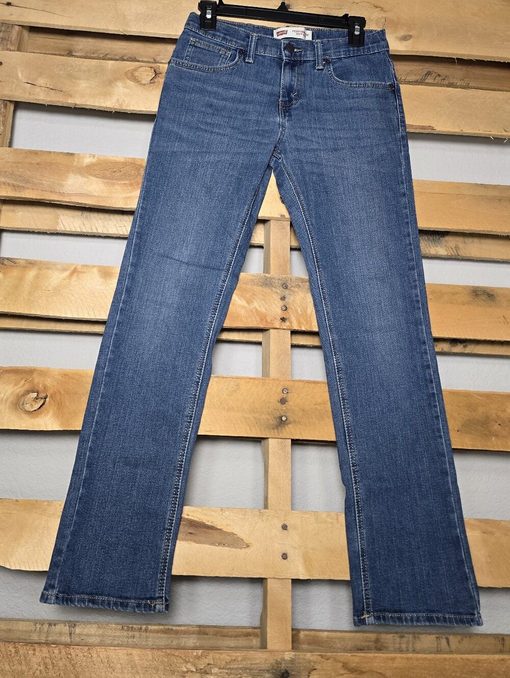 Levi's Blue Straight-Leg 511 Slim Boy's Jeans Size:14